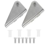 STOBOK 2pcs Stainless Steel Freezer Door Hinges Triangle Refrigerator Hinges Replacement for Household Kitchen Freezer Parts Accessories