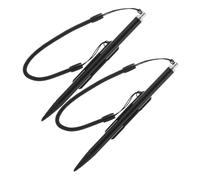 STOBOK 2pcs Stylus Pens for Touch Screens with Resistive Screen Pen, Ergonomic Design, Anti-lost Aluminum and Abs Material, Includes Lanyard and Clip for Order Machine and Tax Printer