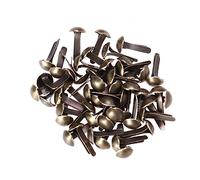 STOBOK 2sets Mini Brads Metal Paper Fasteners Split Pins for Crafting Silver Office Brads 4.5x8mm DIY Craft Pegs 100pcs*2