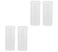 STOBOK 2sets Shave Brush Travel Case Plastic Brush Protector Portable Stand for 2pcs*2 Random Style