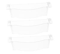 STOBOK 3pcs Grease Cup Oil Cup for Stove Drip Pans Replacement Deep Plastic Tray Grease Catcher Pan for Cooking Range Hood Oil