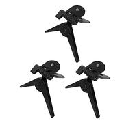STOBOK 3pcs Lightweight Foldable Phone Tripod Stand for Outdoor Photography, Portable Abs Material Travel Tripod for Phone and Camera, Compact Desktop Camera Holder in Black