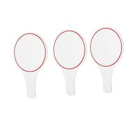 STOBOK 3pcs Mr and Mrs Paddles Voting Scoreboards Smooth Surface, Reusable White Foam Blank Boards for Judges, Office and School Presentation Use
