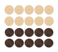 STOBOK 48pcs Wooden Checkers Game Pieces for Backgammon Round Wooden Chess Accessories Present for Beginners Polished Finish for Great Feel