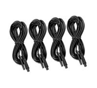 STOBOK 4pcs Backup Camera Extension Cable, 4-pin Aviation Interface, Black Plastic and Copper, Reliable Connection for Rear View Camera and Av Setup