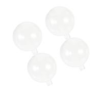 STOBOK 4pcs Glass Lamp Shade Replacement Globes for Pendant Lighting and Wall Sconces, Round Ball Shape with Easy Bulb Replacement, Post Modern Style for Living Room Or Bedroom