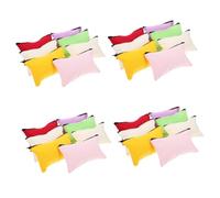 STOBOK 4sets 6 Pcs Portable Canvas Tool Pouches Durable Storage Bags for Jewelry Crafts Travel Zipper Closure Organizer for Easy Access Safety Multi Color 6pcs*4