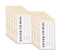 STOBOK 50pcs Raffle Ticket Cards for Events Lottery Ticket Name Email Phone Number Slots