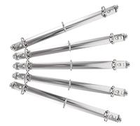 STOBOK 5pcs Folder Metal Binding Comb Stationery Supplies Metal Binder Mechanisms Binder Mechanisms Planners Spines Combs Loose Leaf Binders Spines Notebook White Nickel Section A3