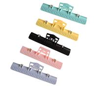 STOBOK 5pcs Music Book Holder Clip Multi-use Score Clamp for Lectures Windproof Document Holder Random Colours