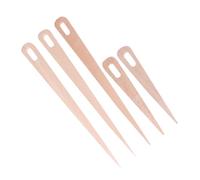 STOBOK 5pcs Wooden Weaving Crochet Needles Loom Sticks Set for DIY Tapestry Crafting, Includes 3 Large and 2 Small Needles, Wooden Weaving Tools for Handmade Textile Projects