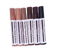 STOBOK 6 Pcs Furniture Touch up Pens Marker Wooden Floor Scratch Repair Hiding Pen Fill Paint Wooden Shedding Repair Scratch Filler Floors Cabinets Restoration Quick Drying