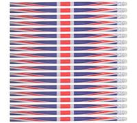 STOBOK 60 Pcs British Souvenir Pencils with Union Jack and England Flag Patterns Wooden Pattern Pencils for School Office and Kids Party Favors 7.5 Inch