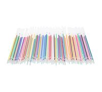 STOBOK 60Pcs Colored Gel Pen Refills Bright Smooth Ink Replacement for Writing Drawing Journaling 5.2 Inch