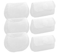 STOBOK 6Pcs Plastic Mesh Sheets Blank Canvas Sheets DIY Crochet Bag Making Kit Clear Grid Handbag Making Frame for Making Purse Crafting Yarn Knit Crochet Projects