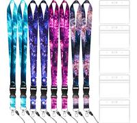 STOBOK 8Sets Celestial Phone Neck Strap Long Lanyard with Badge Holder for Mobile Phone Keys Cards Decorative Polyester Easy to Attach and Remove