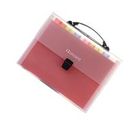 STOBOK A4 Accordion Document Folder 13-Compartment Multi-Layer File Organizer Lightweight Expanding File Keeper Rainbow Color Suitable for Office School Filing