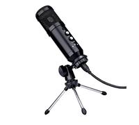 STOBOK Bm800 Usb Condenser Microphone Tripod and Mute Control for Gaming and Podcasting Adjustable Gain Knob and Reverb Function Suitable for Home Studio and Live Streaming