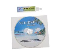 STOBOK Cd Dvd Cleaning Kit 2pcs Set Cleaning Disc and Fluid for Dvd Player Clean up Disc Auto Maintenance and Lens Care for Home and Office Use