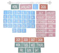 STOBOK Classroom Flip Calendar Bulletin Board Set 2025-2028 Flip Calendar for Classroom Display Wall Hanger for Teaching Time Concepts Preschool and Homeschool Use