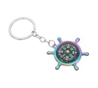 STOBOK Compass Keychain Of The Lid for Men Men's Wallet Ladies Wallet Keychains While Married While Mini Backpack Keychain Purse for Men Silver Water