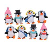 STOBOK Cute Mini Penguins Ski Goggles Keychain Pendant Safe Chic for Bonsai or Garden Decorations Random Style
