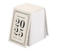 STOBOK Daily Tear off Calendar 2025, Mini Desk Calendar Book Tearable Calendar Aesthetic Memo Pad Planner for Home Office School, White