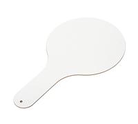 STOBOK Dry Erase Answer Paddles Score Board Hand Holding Sign Quick Response Board Small Wood Child Reaction Plate White Handheld