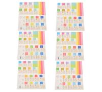 STOBOK Index Stickers for Planners 6 Sets Adhesive Monthly Tabs Calendar Labels for Diary Organizer Stationery Supplies 8.3X4.5 Inches