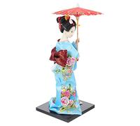 STOBOK Japanese Geisha Kimono Doll - Asian Traditional Maiko Kokeshi Collectible Figurine for Desktop Ornaments