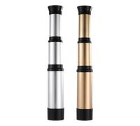 STOBOK Kids Pirate Monocular Telescope: 2 Pieces Retractable Handheld Foldable Brass Telescope Zoomable Portable Pirate Spyglass for Cruise Ship Travel Watching Games Hiking Hunting