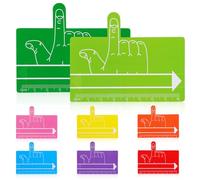 STOBOK Kids Reading Bookmark 8 Pack Reading Pad Guide Tool for Progress Tracking Dyslexia Reading Aid Coloured Line Tracker for Focus and Clarity for Children