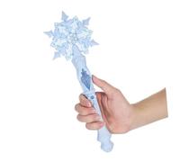STOBOK Light Up Snowflake Wands with Sound,Musical Glowing Fairy Toys for Kid Girl Princess Party Favors Christmas Costume Cosplay Accessories Pretend Play, Blue 12.58-Inch