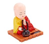 STOBOK Mini Buddha Statue, Small Monk Figurines Crafts Monks Figurine Car Dashboard Decoration Mini Figurine Statue Decoration for Table Office Home