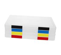 STOBOK Plastic Folders Pukka Box File 4pcs Box Clear Organizer Plastic Storage File Bill Desktop A4 Containers