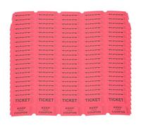 STOBOK Raffle Tickets 200Pcs Red Admit One Tickets for Events Games Fundraisers and Celebrations 2X1 Inch Easy Tear Lottery Tickets with Consecutive Numbers