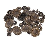 STOBOK Retro Daisy Shape Pure Copper Snap Button Buckle for Wallets Bags Handbags DIY Craft Accessories 2.1 Inch Durable Fastener Set
