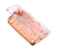 STOBOK Rose Gold Two Hole Puncher Acrylic Hole Puncher Compact Transparent Acrylic Design for Office, Diy Crafts, Scrapbooking, and Stationery Organization