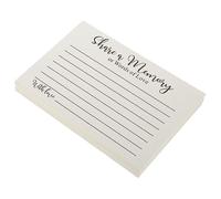 STOBOK Share A Memory Card 50 Sheets Small Memorial Notecards Celebration Cards for Funerals Birthdays Anniversaries Retirement Parties 5.91 X 3.94In
