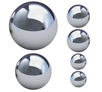 STOBOK Stainless Steel Gazing Balls Mirror Polished Round Spheres 6 Pack Garden and Patio Reflective Ornaments Seamless Surface 15cm Diameter