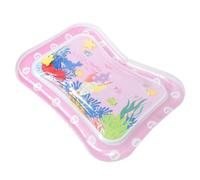 STOBOK Tummy Time Water Mat Baby Playing Pad Inflatable Play Mat for Infants Early Development Activity Play Center Water Cushion Pink 50x66 Cm
