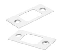 STOBOK Upgrade Your Door 2pcs Internal Door Latch Deadlock Plate and Stainless Steel Strike Plate Set