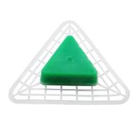 STOBOK Urinal Screen Deodorizer Triangle Pads Green Scented Urinal Mat with Odor Removal Splash-resistant Men’s Toilet for Bathroom Fixtures and Commercial Restrooms
