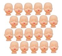 STOBOK Vinyl Doll Head Diy Doll Heads for Crafts Making Keychain Accessories Small s Mini Plastic Babies s 20pcs