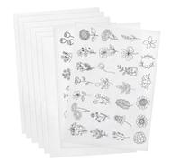 STOBOK Water Soluble Embroidery Stabilizer Paper 8 Sheets 21x29.7cm PVA Backing Stick and Wash Away for Machine and Hand Embroidery Sewing Quilting Projects