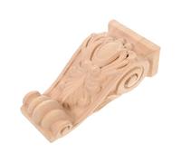 STOBOK Wood Carved Corbel European Style Wood Carved Roman Column Design for Home Restaurant Fireplace Mantel Corner Decor 22x11.5x6.5cm