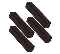 STOBOK Wooden Paperweight 4pcs Black Catalpa Wood Calligraphy Weight Rectangular Paperweight for Holding Paper Flat Smooth Polished Surface Brush Pen Rest for Painting Writing Drawing