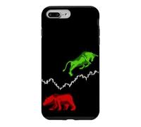 Stock chart candle stick bull bear stock exchange trader Case for iPhone 7 Plus/8 Plus