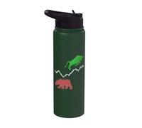 Stock Chart Stock Trader Stainless Steel Insulated Water Bottle