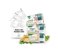 Stock Cube Bundle Salt Free │ Knorr No Salt (Gluten Free) │ Chicken Stock Cubes (8x10g) │ Beef Stock Cubes (8x10g)│ │ Vegetable Stock (8x10g) │& Inspirational Cooking Recipes Donny & Dev